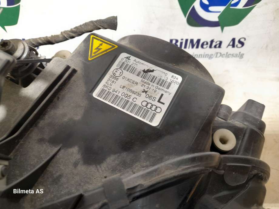 Frontlykt venstre xenon til Audi A4 2007-2014 (Type IV) (B8) (B8) (|8k0941005c)