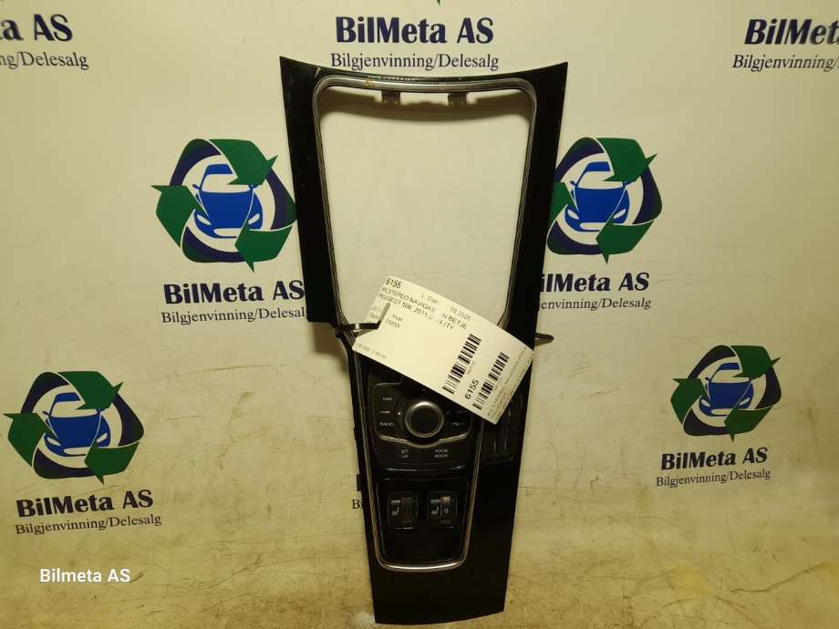 Bilstereo navigasjon betjeningspanel til Peugeot 508, 2011-2014 (Type I, Fase 1) (98023785ZD)