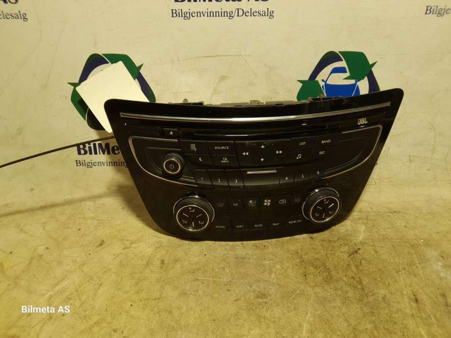 Varmeapparat betjening til Peugeot 508, 2011-2014 (Type I, Fase 1)  