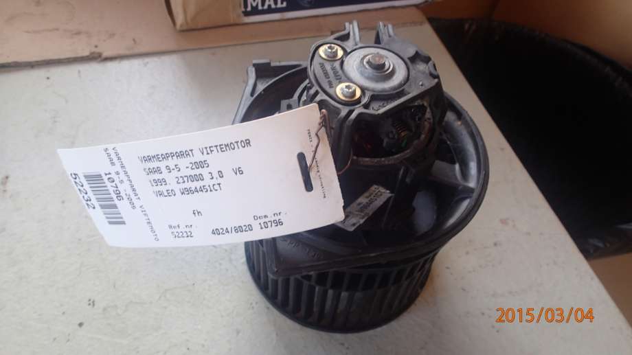 Varmeapparat motor til Saab 9-5 1997-2001 (Type I, Fase 1) (3,0 v6 st v B308E|)