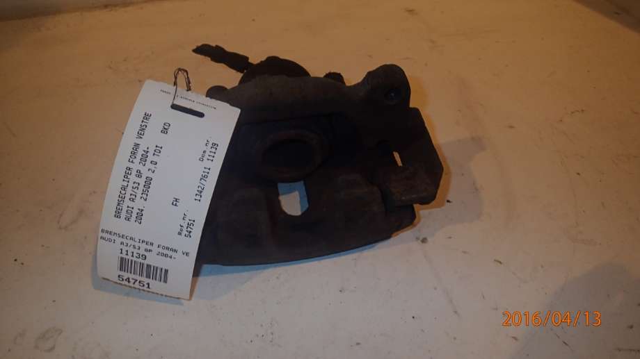 Bremsecaliper venstre foran til Audi A3 2003-2008 (Type II, Fase 1) (2,0 TDI 16V (BKD)|1K0615124E|)
