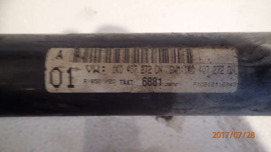Drivaksel høyre foran til VW Passat 2005-2010 (B6) (B6) (1,9 TDI||1K0407272DN)