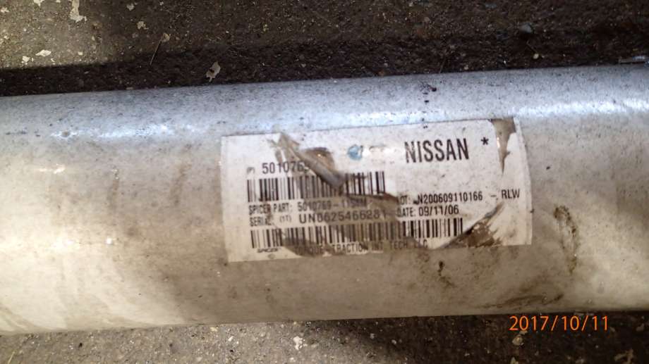 Mellomaksel til Nissan Navara 2005-2010 (Fase 1) (D40) (D40) (2,5 dCi  4WD|)