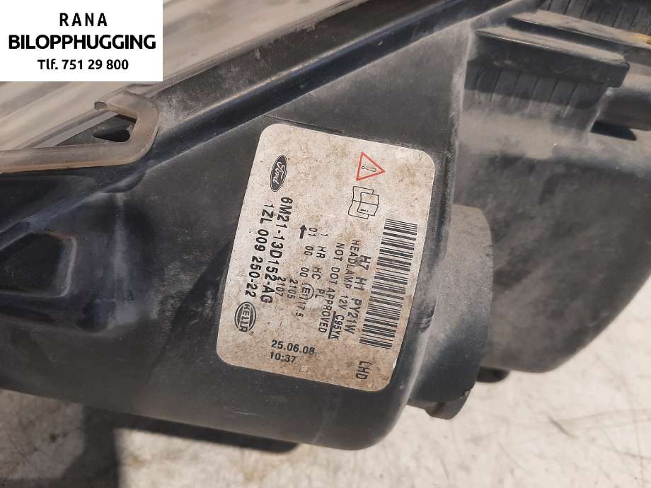 Frontlykt høyre halogen til Ford Galaxy 2007-2010 (Type III, Fase 1) (2,0 TDCI QXWA|)