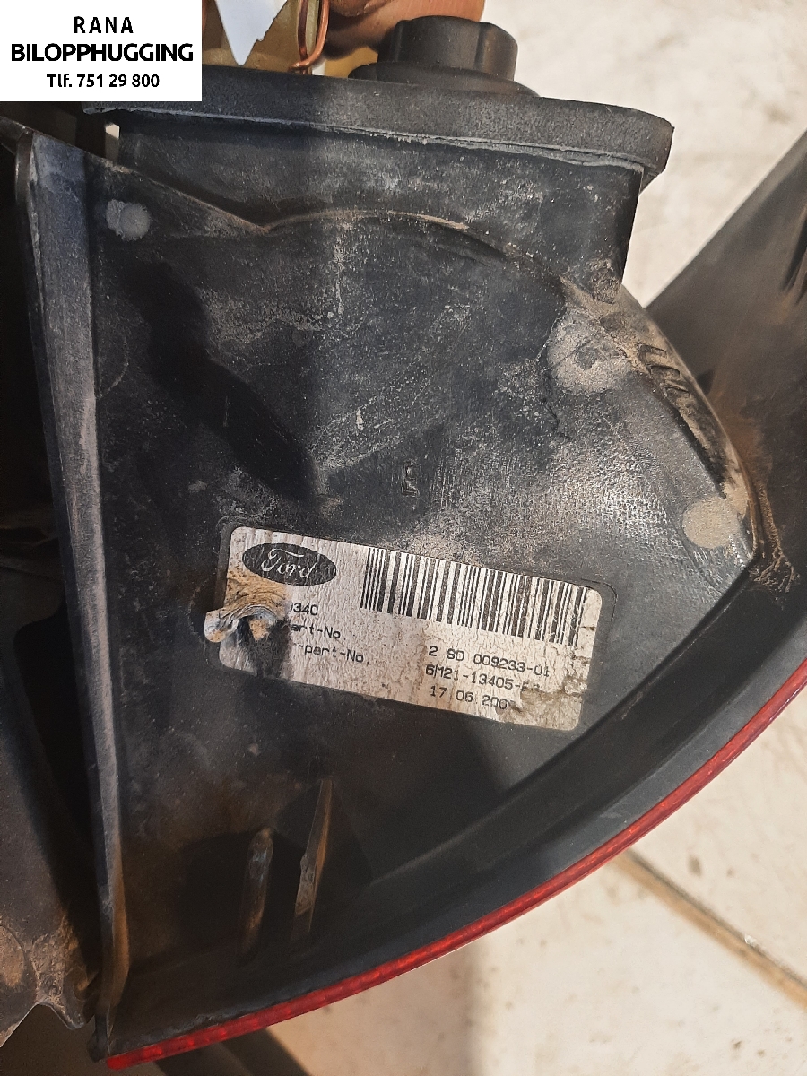 Baklykt venstre til Ford Galaxy 2007-2010 (Type III, Fase 1)  (2,0 TDCI    QXWA|)