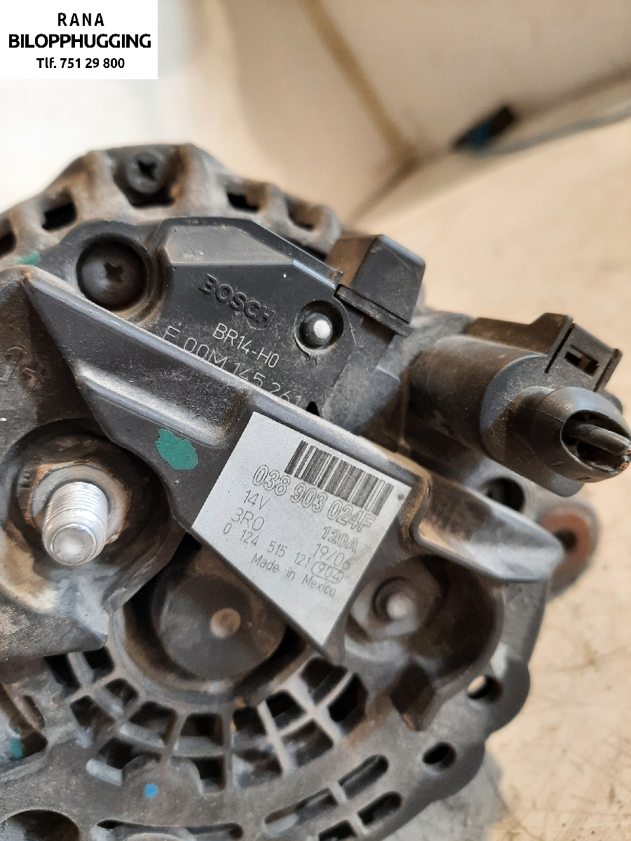 Dynamo til VW Beetle 1998-2010 (Type I)  (1,9 TDI  CAB||NBG 0816|038 903 024F)