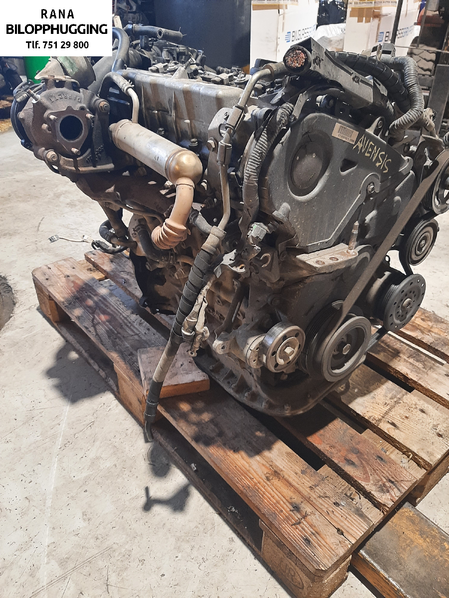 Motor diesel til Toyota Avensis 2003-2008 (Type II) (2,0 D-4D|190000G010||1CDFTV)