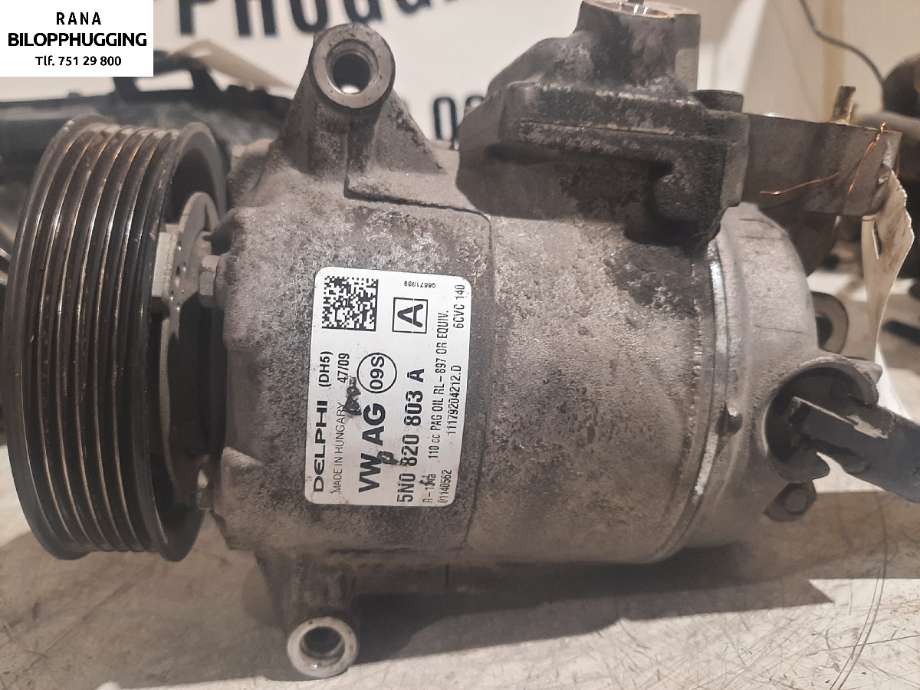 Aircondition kompressor til Škoda Octavia 2009-2013 (Type II, Fase 2)  (1,6 tdi  4x4||5NO 820 803 A)