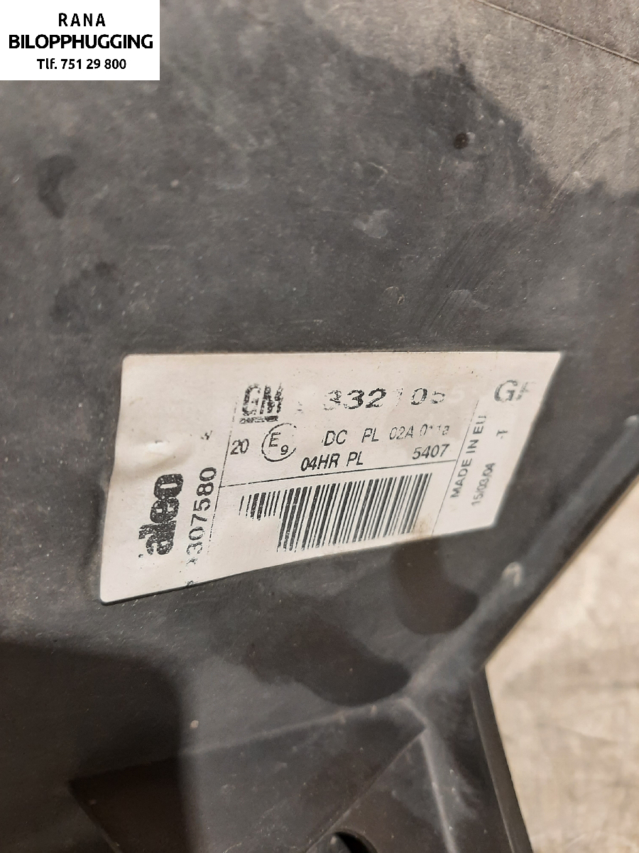 Frontlykt høyre xenon til Opel Meriva A 2003-2010 (1,3 CDTI|)