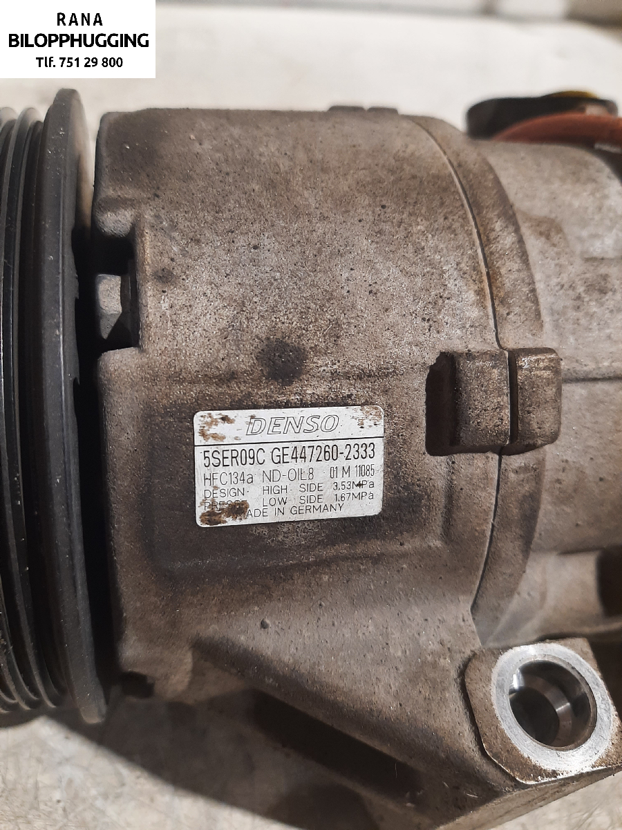 Aircondition kompressor til Toyota Yaris 2009-2011 (Type II, Fase 2)  (1,4  D-4D    1nd-tv|883100D330||GE447602333)