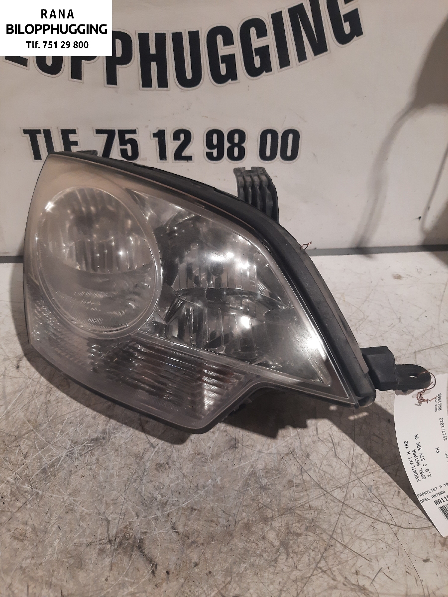 Frontlykt høyre halogen til Opel Antara 2007-2013 (2,0 CDTI 4x4|)