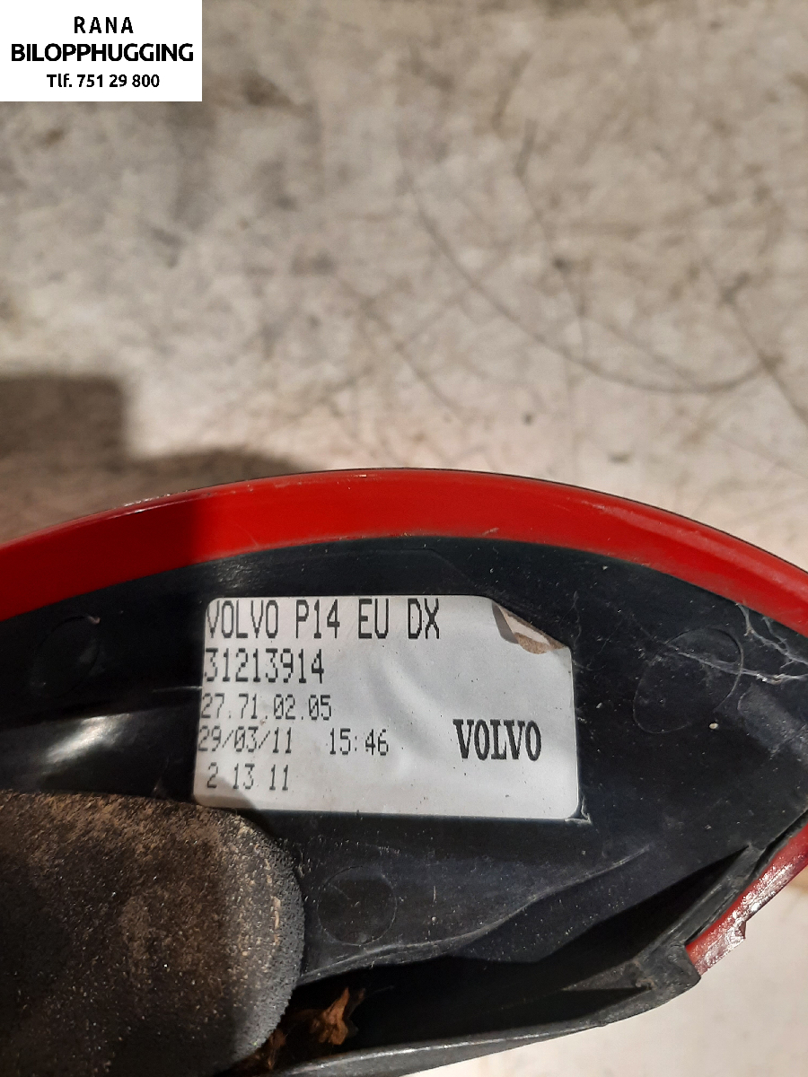 Baklykt høyre til Volvo C30 2010-2012 (Fase 2)  (C30  D3 DIESEL||31213914)