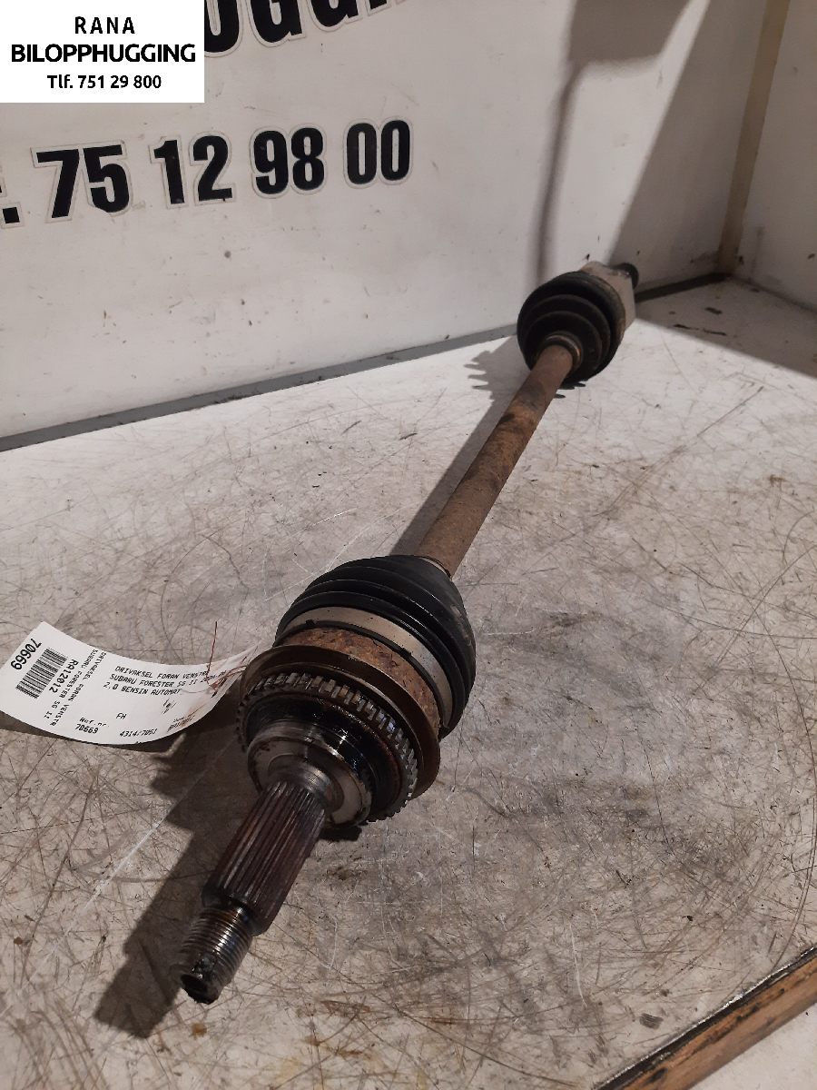 Drivaksel venstre foran til Subaru Forester 2005-2008 (Type II, Fase 2) (2,0 X AWD bensin|28313SAE030|)