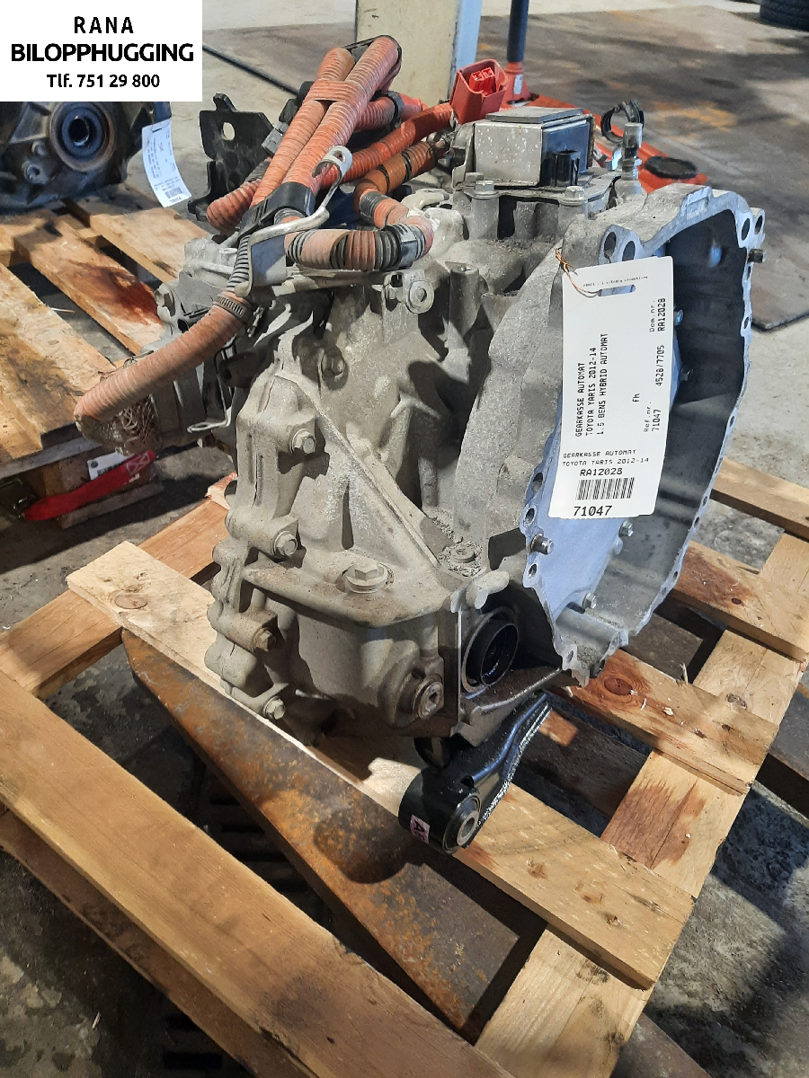 Girkasse automat til Toyota Yaris 2012-2014 (Type III, Fase 1)  (1,5 Hybrid  bensin/elektro|)