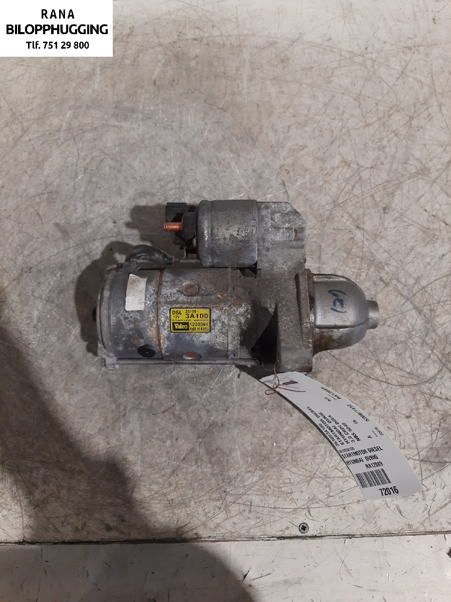 Starter diesel til Hyundai Ix55 2010-2011  (HYUNDAI  IX55|361003A100|NBS 5049)
