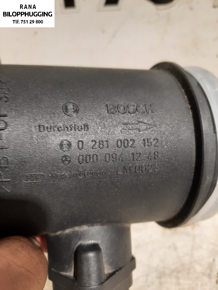 Luftmengde/luftmassemåler til Mercedes E-Klasse 2000-2002 (Fase 2) (W210) (W210) (220  CDI   W210|0281002152|)