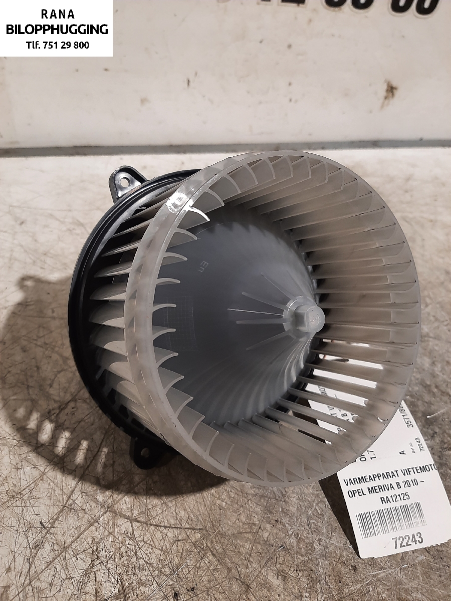 Varmeapparat motor til Opel Meriva B 2010-2017  (OPEL||A100770903)
