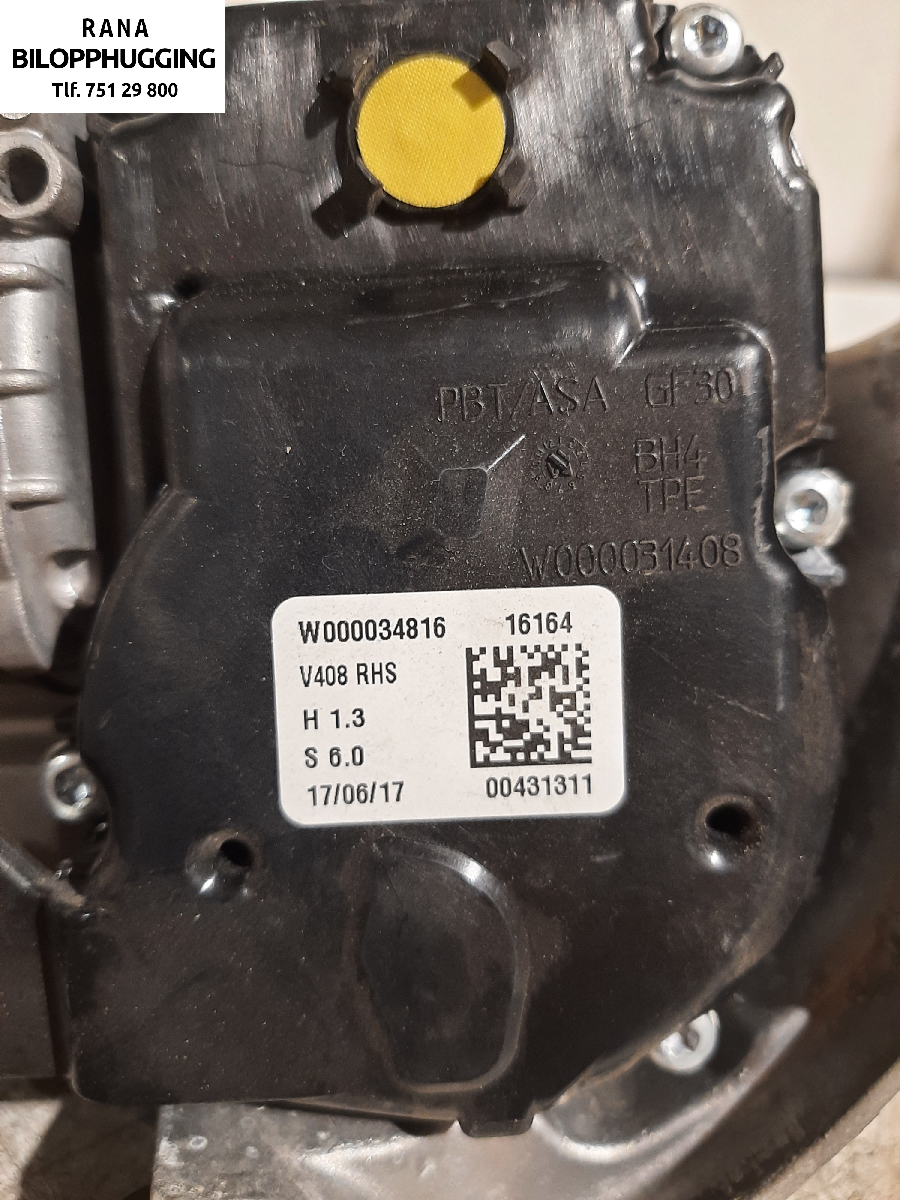 Viskermotor frontrute til Ford Transit Connect 2013-2018 Type II, Fase 1  (1,5 TDCi  XVGA||W000038431)