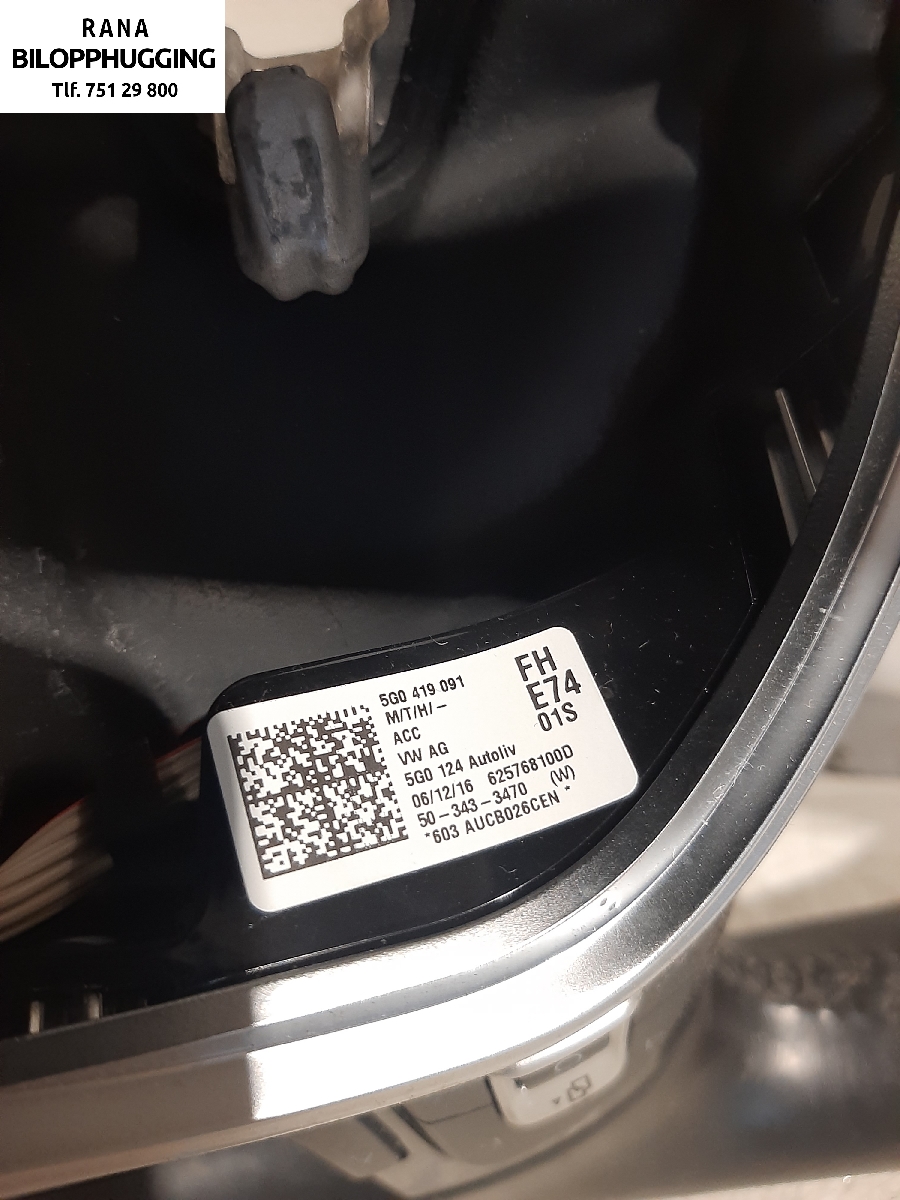 Ratt til VW Golf Sportsvan 2014-2018  (VOLKSWAGEN||5G0419091)