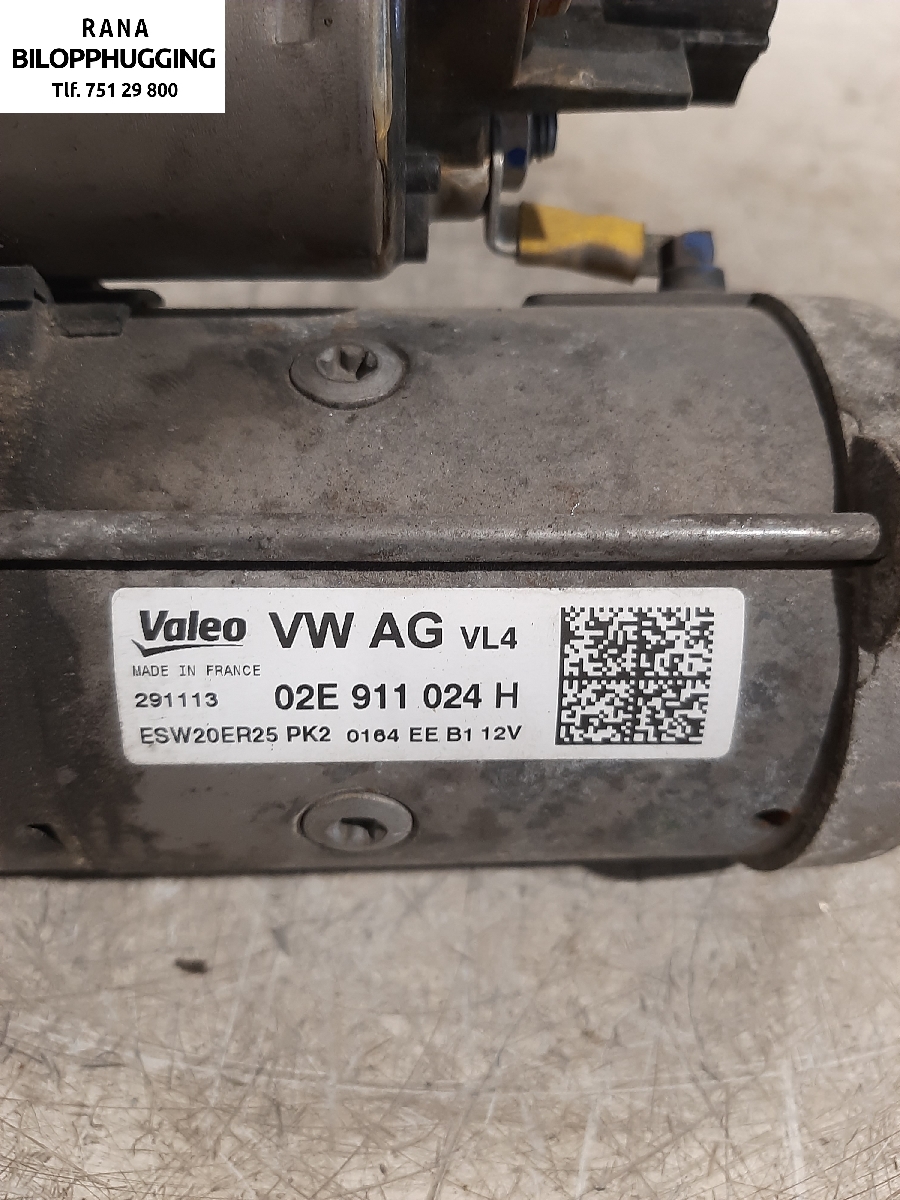 Starter diesel til VW Tiguan 2011-2016 (Type I, Fase 2)  (VOLKSWAGEN|02M911024H|NBS 2467|02E911024H)