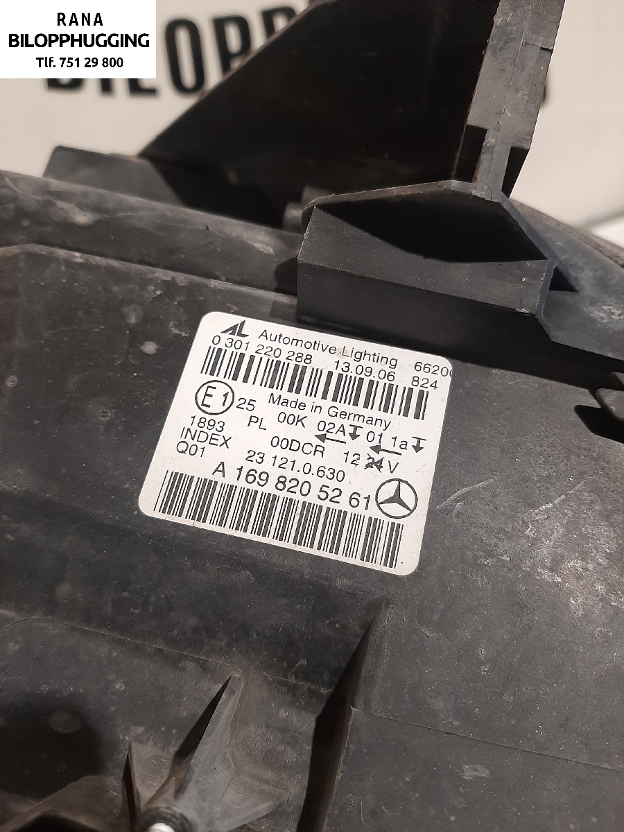 Frontlykt høyre xenon til Mercedes B-Klasse 2005-2008 (Fase 1) (W245) (W245) (MERCEDES|A1698205261|)