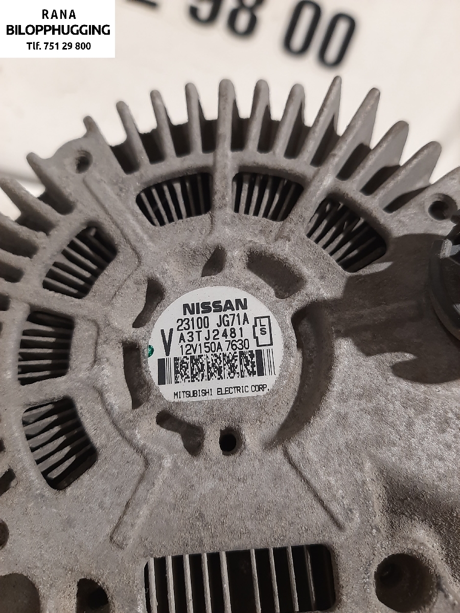 Dynamo til Nissan X-Trail 2007-2014 (T31) (T31) (NISSAN|A3TJ2481|NBG 3414|23100JG71A)