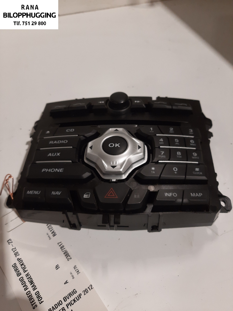 Bilstereo diverse til Ford Ranger, 2012-2015 (3,2L Duratorq ( 200ps)|)