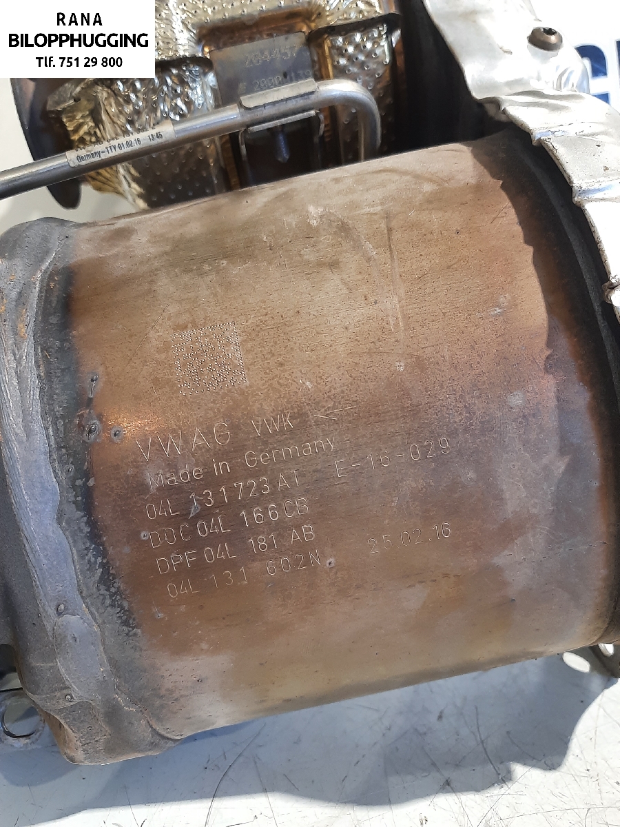 Partikkelfilter til VW Passat 2015-2019 (Fase 1) (B8) (B8) (VOLKSWAGEN|04L131602NX|)