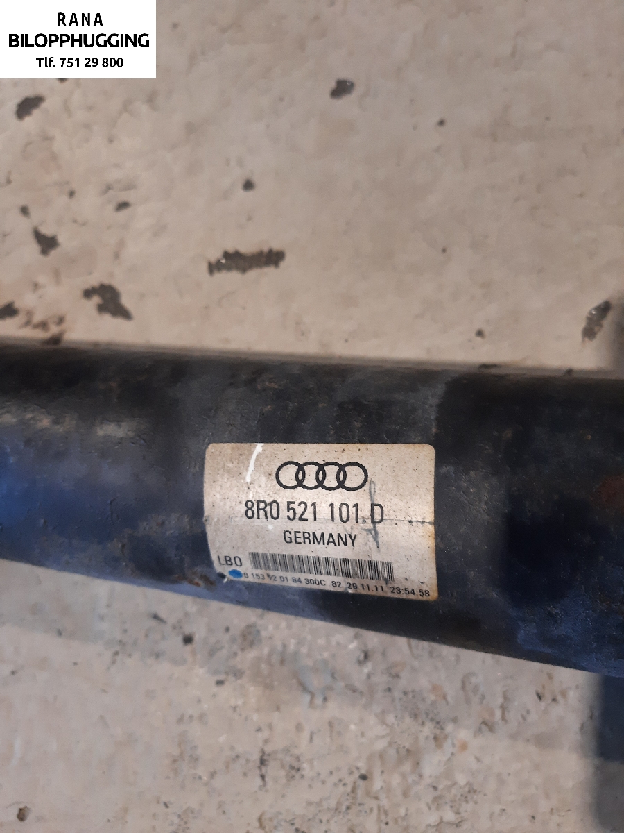 Mellomaksel til Audi Q5 2012-2017 (Type I, Fase 2)  (Q5 Quatro|8R0521101D|)