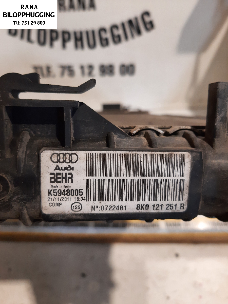 Radiator (manuell gir) til Audi Q5 2012-2017 (Type I, Fase 2)  (Q5 Quatro||8K0121251R)