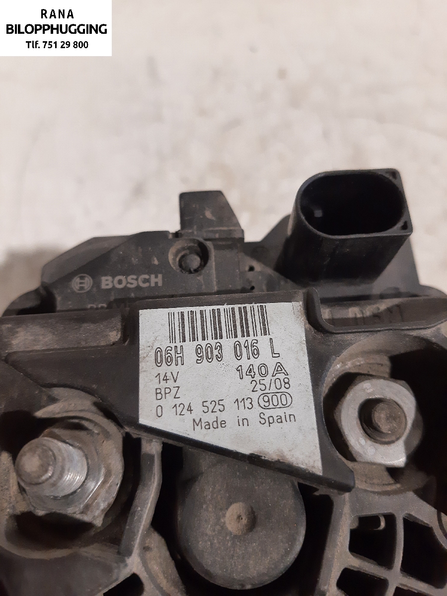 Dynamo til Audi A4 2007-2014 (Type IV) (B8) (B8) (AUDI||NBG 3486|06H 903 016 L)