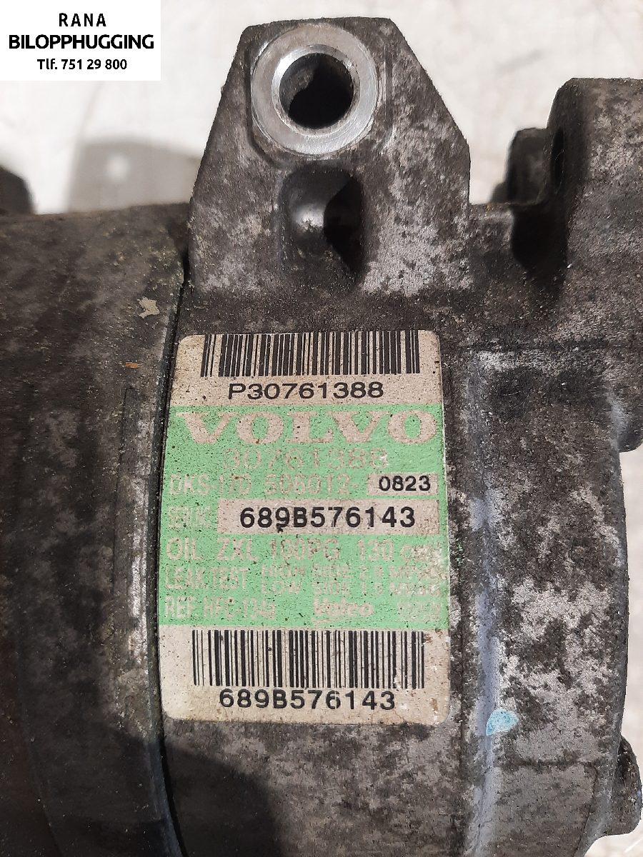 Aircondition kompressor til Volvo XC70 2005-2007 (Type I, Fase 2) (VOLVO|689B576143|NBA 0131|P30761388)
