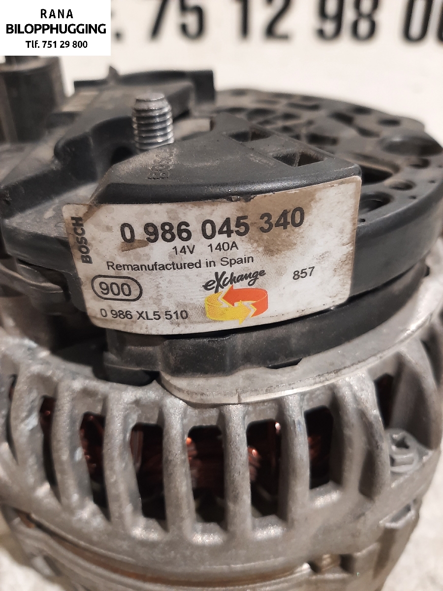 Dynamo til VW Golf VI 2008-2012  (1,6 tdi|0986045340|NBG 2375|)