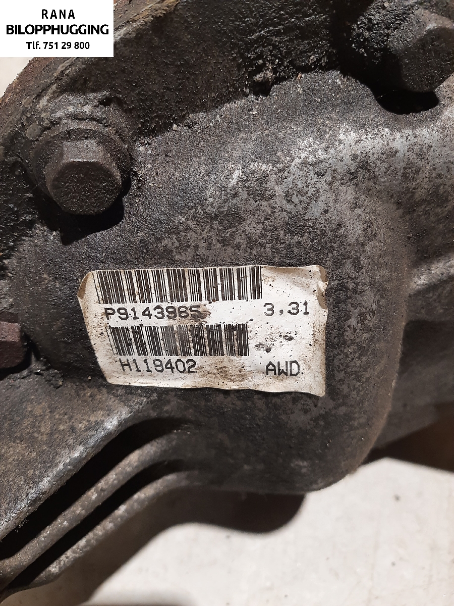 Kardang klokke bak til Volvo XC70 2001-2004 (Type I, Fase 1)  (XC 70 CROSS COUNTRY|8603683|)