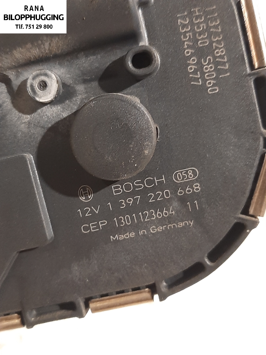 Viskermotor frontrute til Volvo XC60 2008-2013 (Type I, Fase 1)  (VOLVO|1397220668|)
