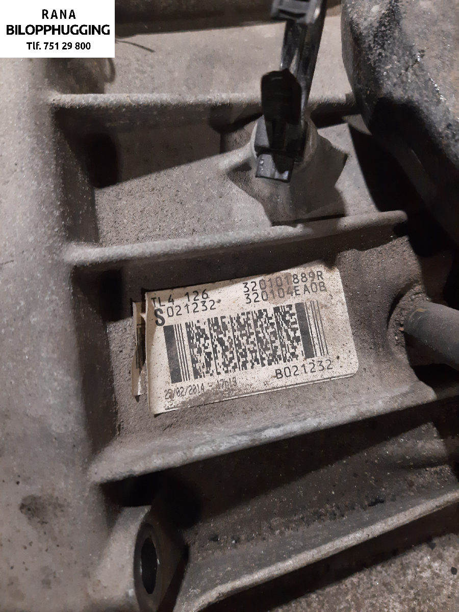 Girkasse manuell 6-trinn til Nissan Qashqai 2014-2021 (Type II)  (NISSAN|320104EA0B|)
