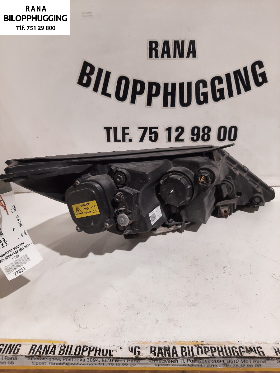 Frontlykt venstre halogen til Kia Sportage 2010-2016 (Type III)  (KIA|921013U290|)