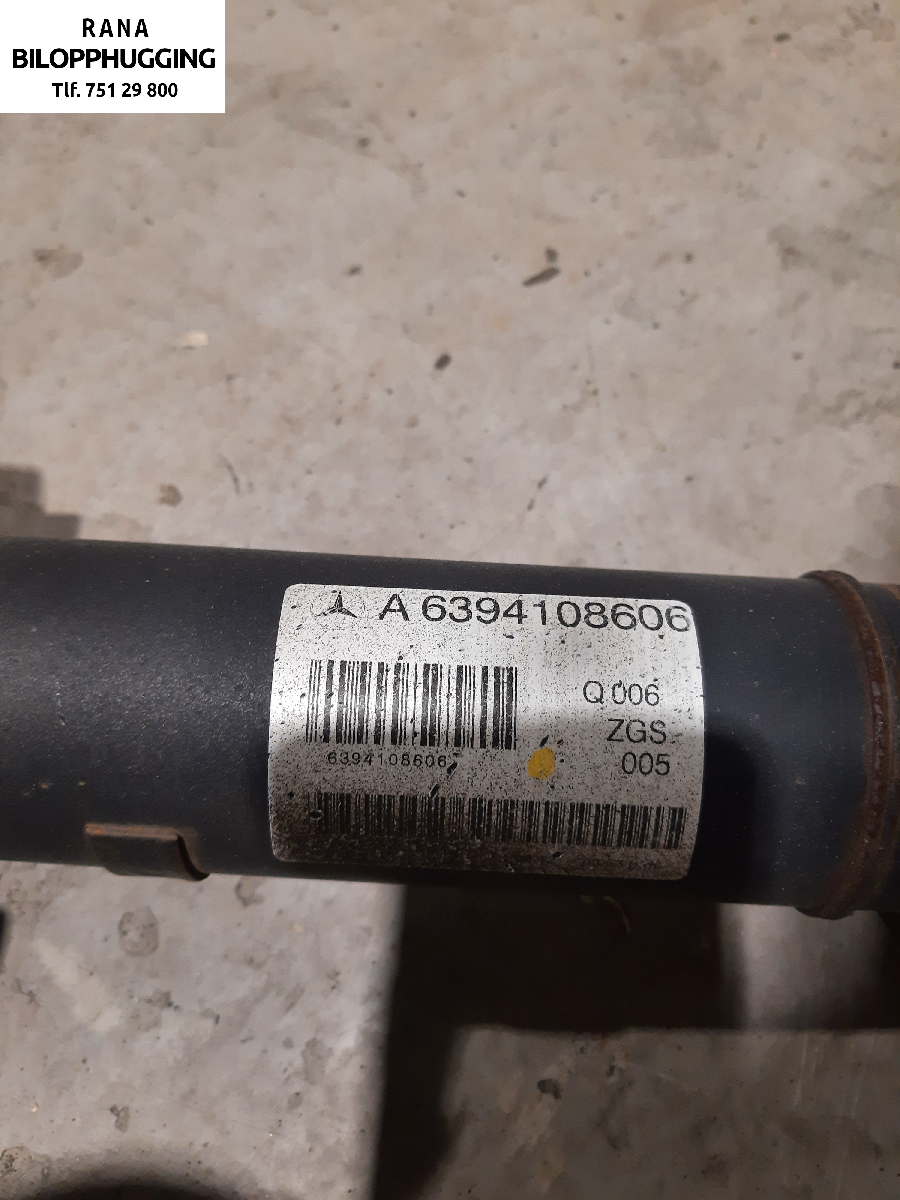 Mellomaksel til Mercedes Vito/Viano 2010-2014 (Fase 2) (W639) (W639) (MERCEDES|A6394108606|)