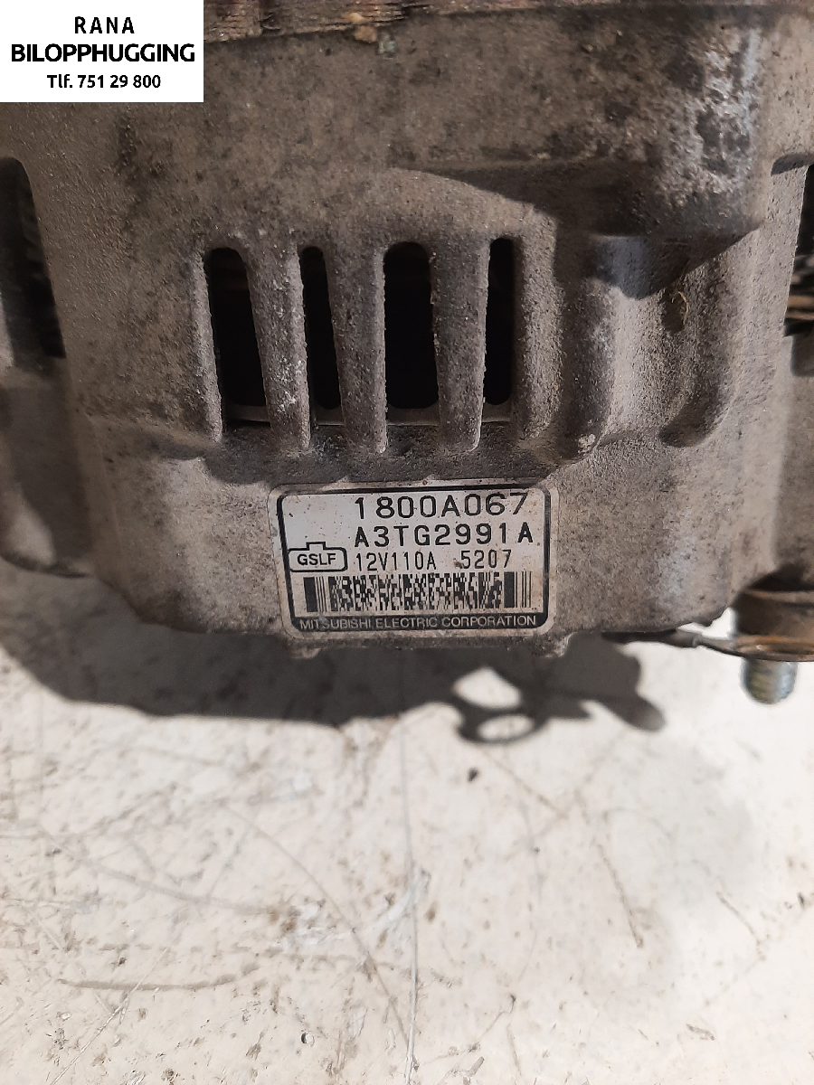Dynamo til Mitsubishi Outlander 2003-2006 (Type I)  (2,0  4WD  ( CU2W )||NBG 3731|A3TG2991A)