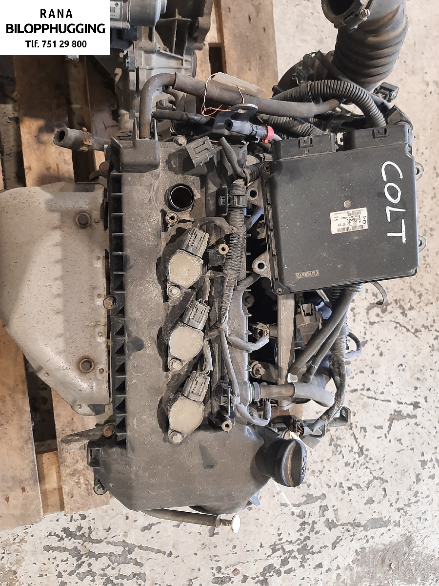 Motor bensin til Mitsubishi Colt 2004-2008 (Type VII, Fase 1)  (1,3  Z2,Z3|MN195772|)