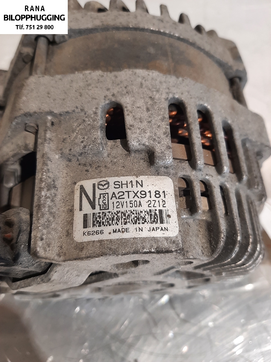 Dynamo til Mazda 6 2013-2015 (Type III, Fase 1)  (MAZDA||NBG 4483|A2TX9181)