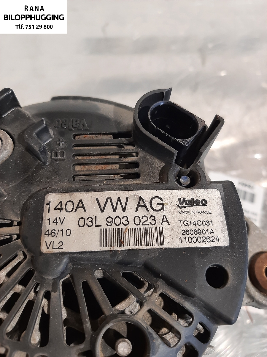 Dynamo til VW Polo 2009-2014 (Type V, Fase 1)  (VOLKSWAGEN||NBG 3582)