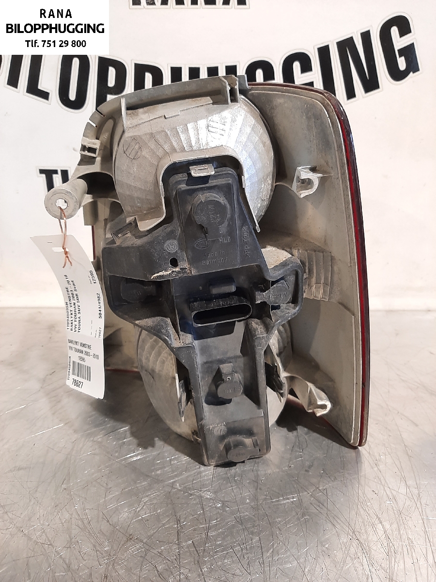 Baklykt venstre til VW Touran 2007-2010 (Type I, Fase 2) (VOLKSWAGEN|1T0945095N|)