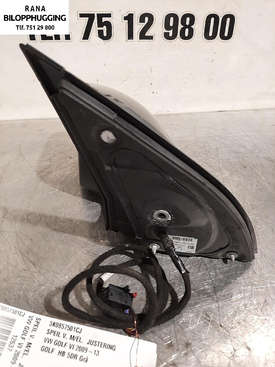 Speil venstre til VW Golf VI 2008-2012  (VOLKSWAGEN|5K0857501CJ|)
