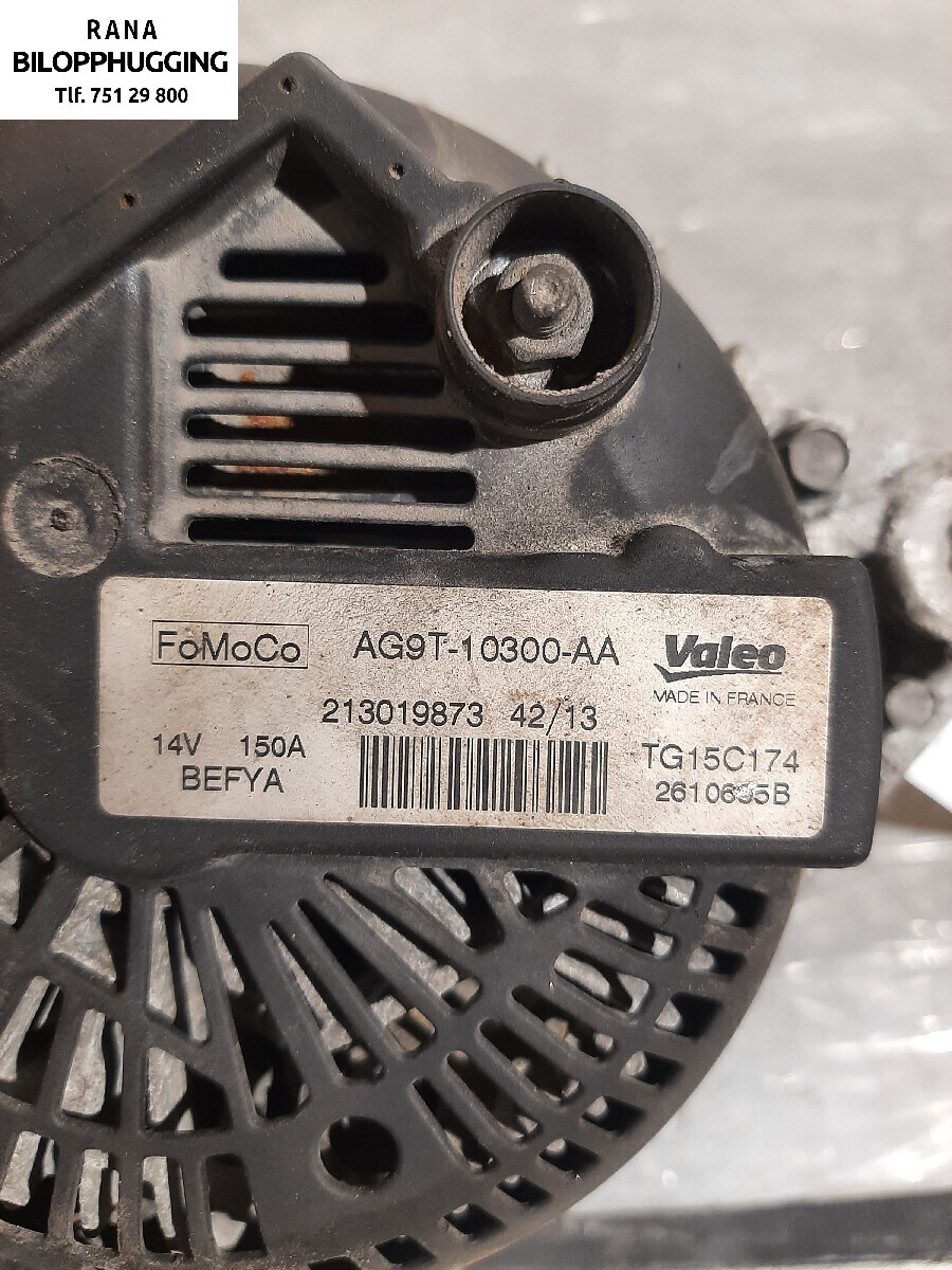 Dynamo til Ford S-Max 2010-2015 (Type I, Fase 2)  (FORD|111001705|NBG 3791|AG9T10300AA)