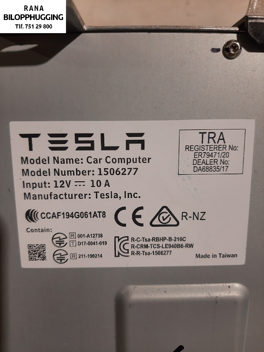 Bilstereo til Tesla Model 3 2018-2023 (Fase 1)  (TESLA||1506277)