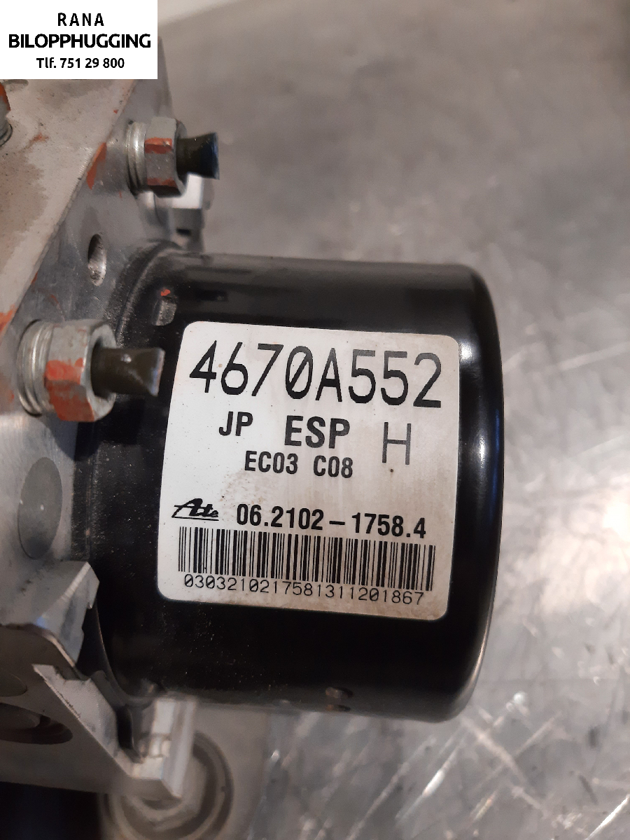 ABS sentral til Mitsubishi Outlander 2010-2012 (Type II, Fase 2)  (MITSUBISHI|4570A553||4670A552)