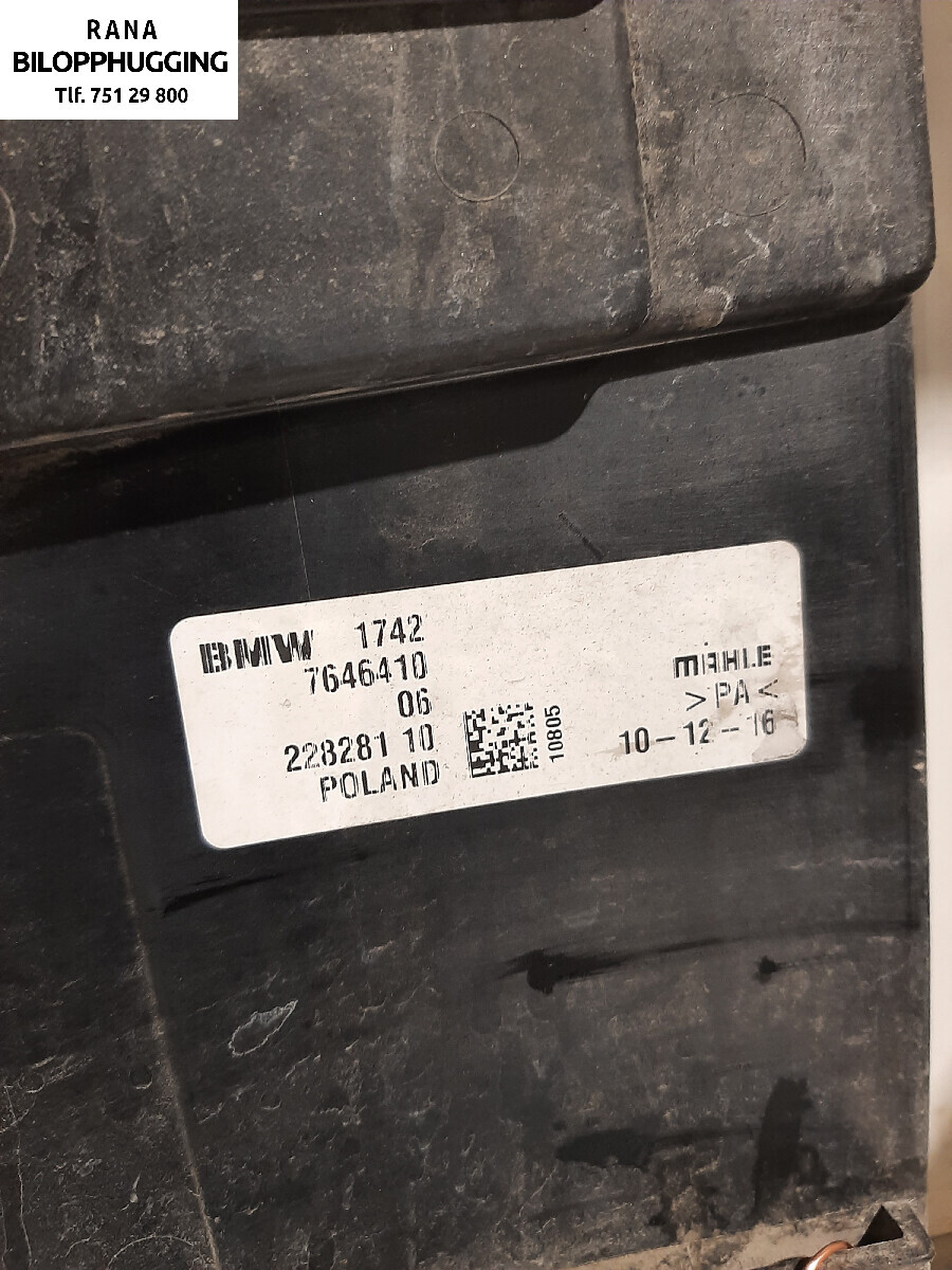 Kjølevifte til BMW 2-Serie 2014-2021 (F22/F23) (F22/F23) (BMW|17427646410|)