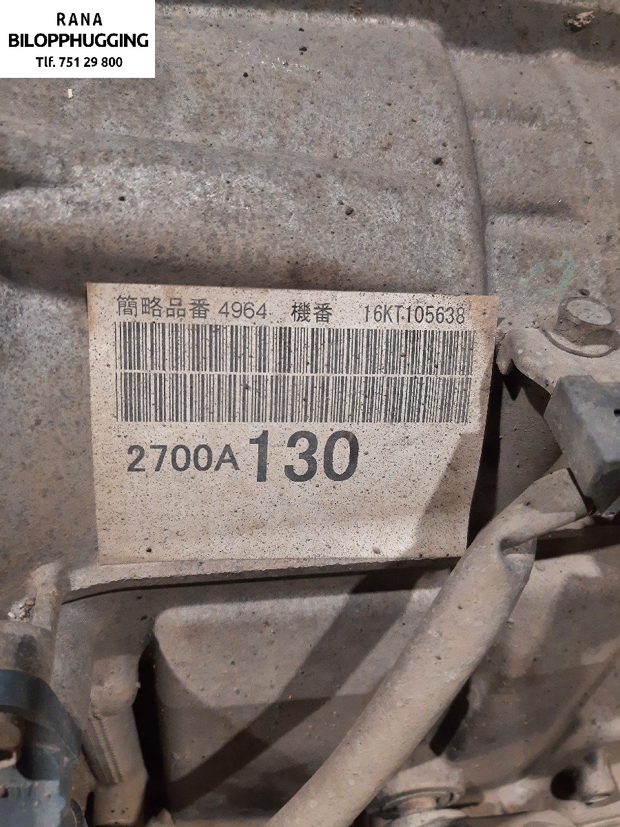 Girkasse automat til Mitsubishi Pajero 2016-2019 (Type IV, Fase 2) (MITSUBISHI|2700A130|)