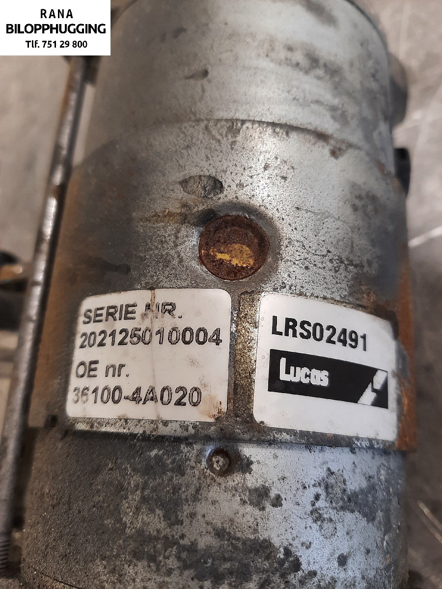 Starter diesel til Hyundai H-1 2008-2012 (Type II, Fase 1)  (HYUNDAI|361004A020|NBS 2533|)